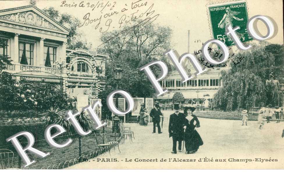 Concert de l'Alcazar d'Ete aux Champs Elysees