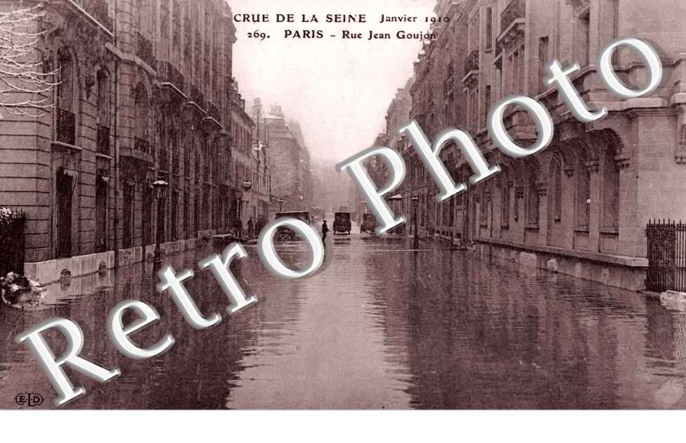 Crue de la Seine 1910, Rue Jean Goujon