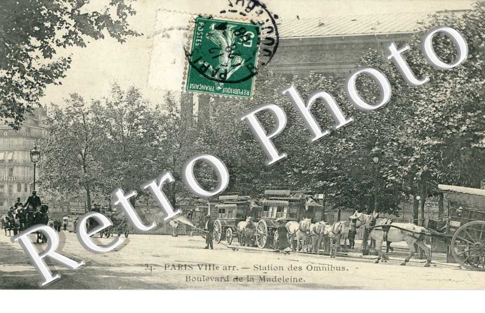 Station des Omnibus, Boulevard de la Madeleine