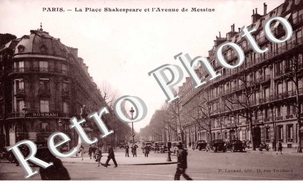 la place Shakespeare et l'avenue de Messine