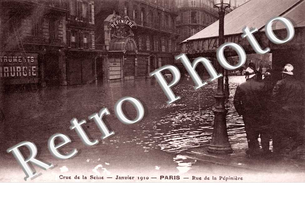 Inondations 1910, Rue de la Pepiniere