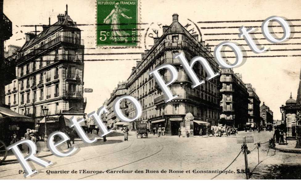 carrefour des rues de Rome et Constantinople