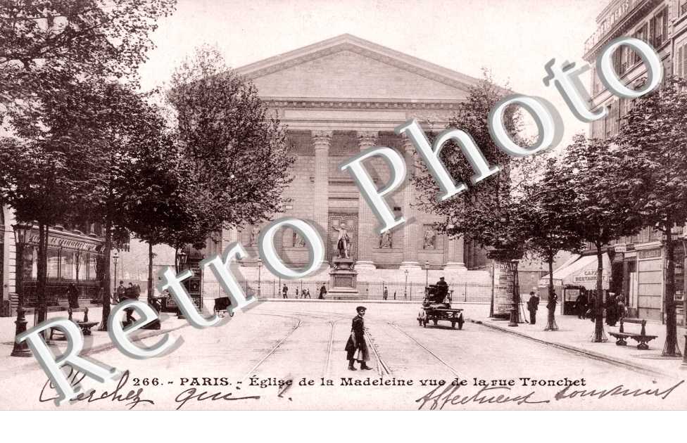 Eglise de la Madeleine vue de la Rue Tronchet