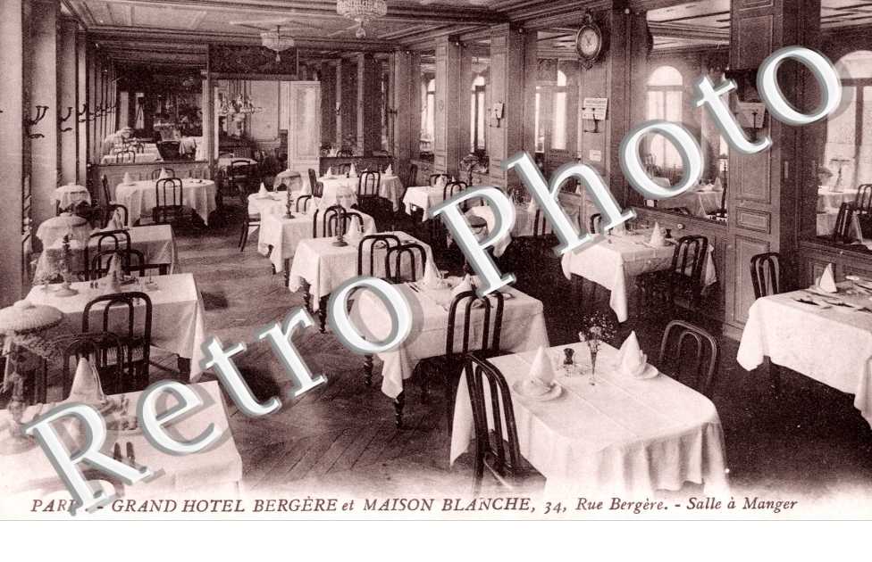 Hotel Bergere et Maison Blanche, Rue Bergere Salle a Manger