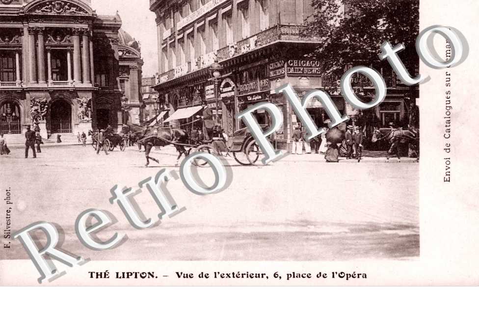 Vue de l'exterieur, The Lipton 6 place de l'Opera