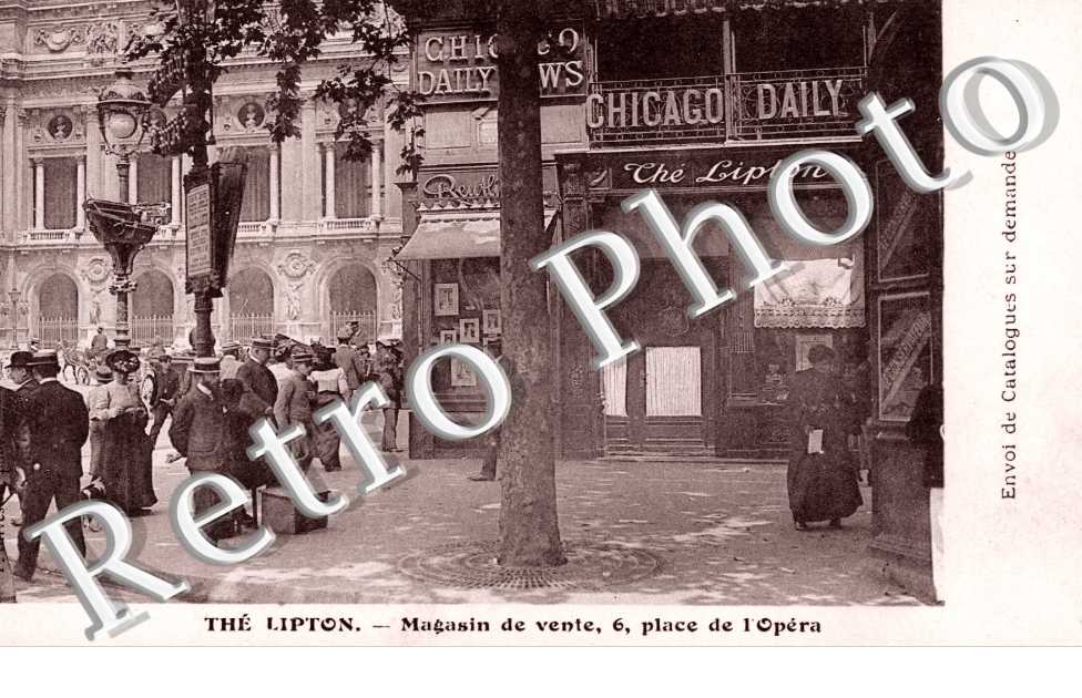 Thé Lipton - 6, place de l'Opéra, magasin de vente