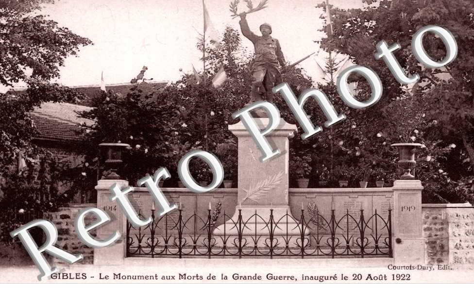 le Monument aux Morts de la Grande Guerre inaugure le 20 aout 1922