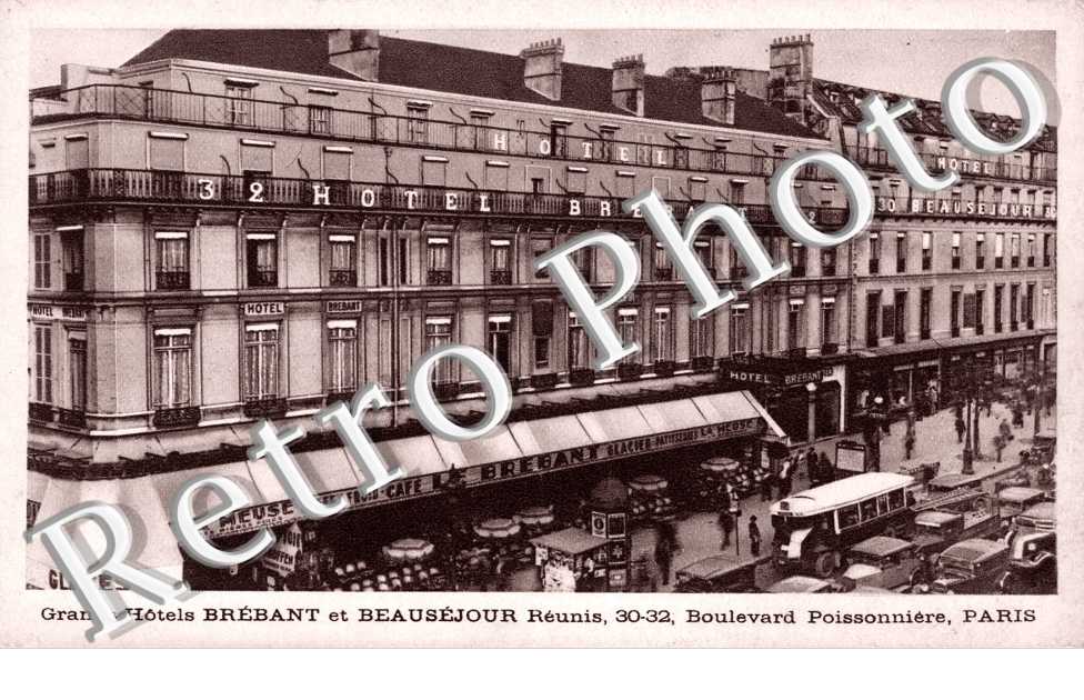 Grands Hotels Brebant et Beausejour, Boulevard Poissonniere