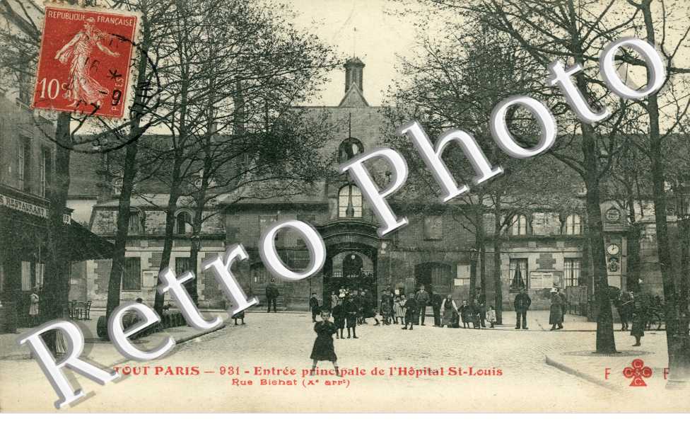 Avenue Richerand, Entree de l'Hopital Saint Louis