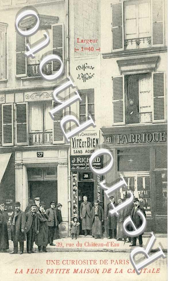 La Plus Petite Maison de la capitale, 39 Rue du Chateau d'eau
