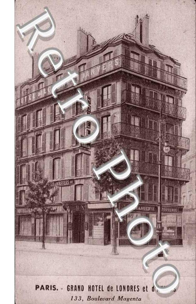 Grand Hotel de Londres et d'Anvers, 133 Boulevard Magenta