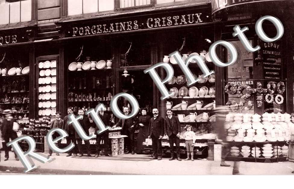 (magasin de porcelaine et cristaux, Rue de Paradis)