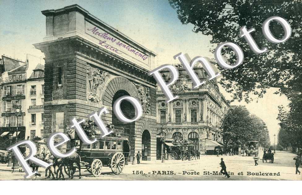 boulevard et Porte Saint Martin