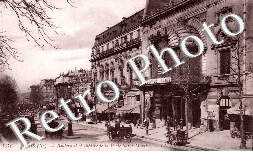 Boulevard Saint Martin et le Theatre