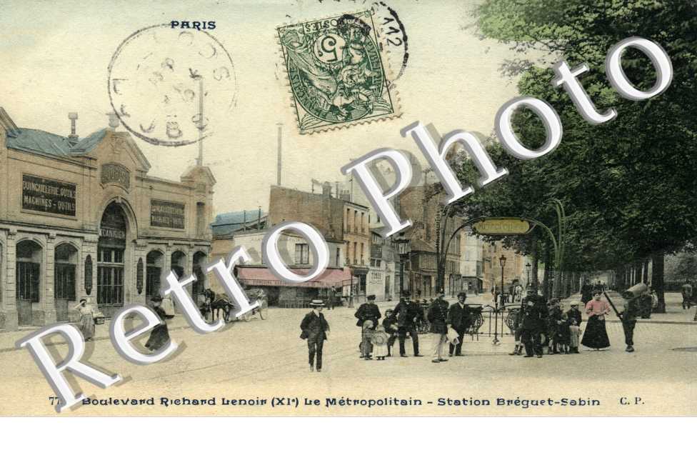 boulevard Richard-Lenoir, le metropolitain station Breguet-Sabin