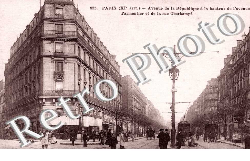 AVENUE DE LA REPUBLIQUE a la hauteur de l'avenue Parmentier et de la rue Oberkampf