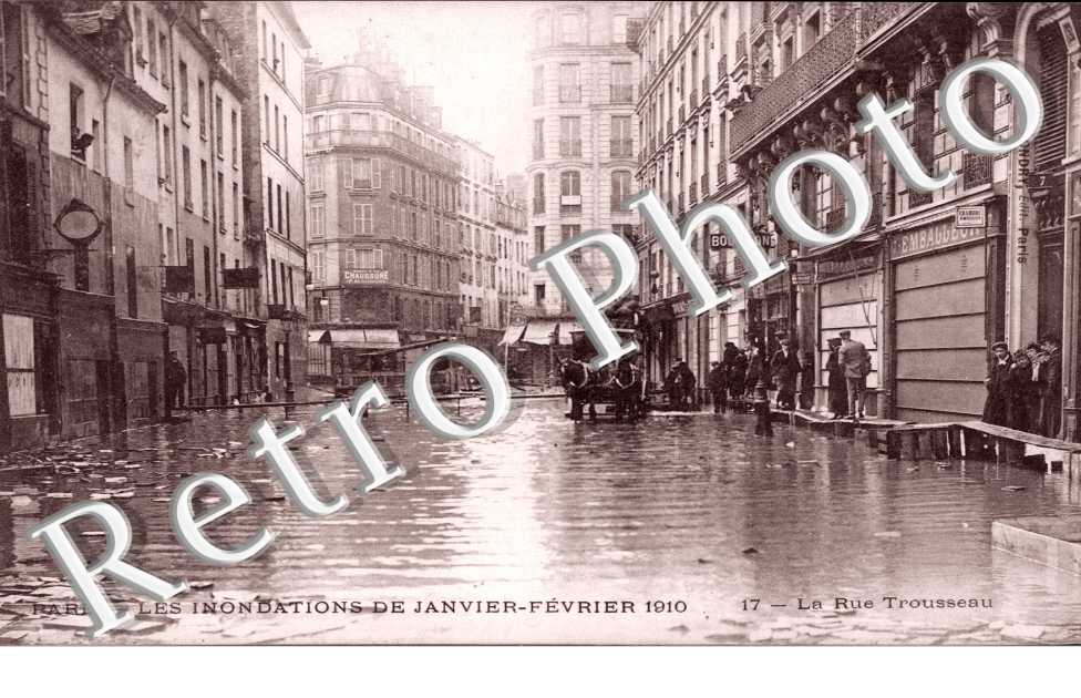 Inondations 1910, Rue Trousseau