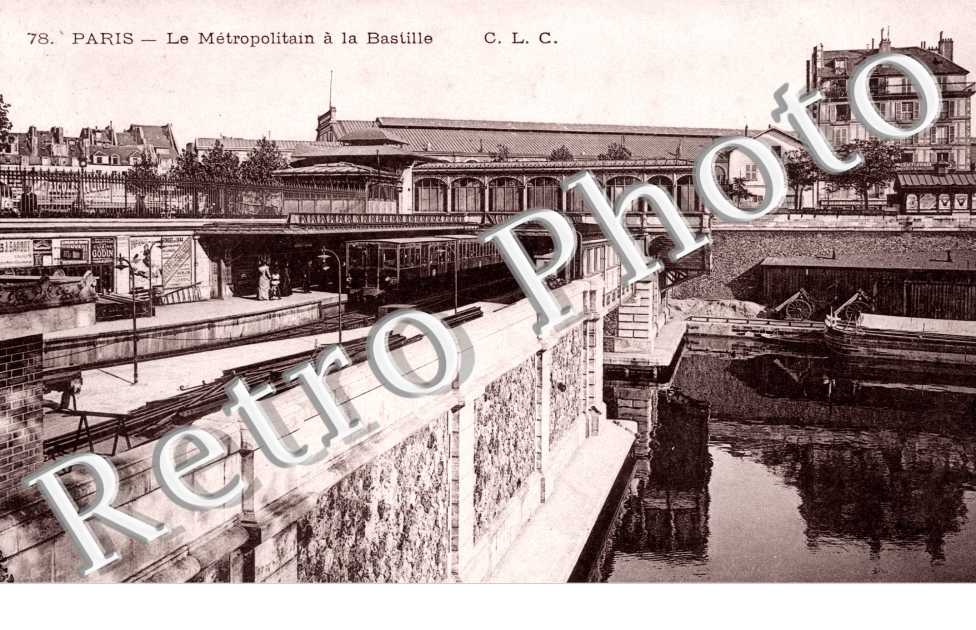 la gare du Metropolitain a la Bastille