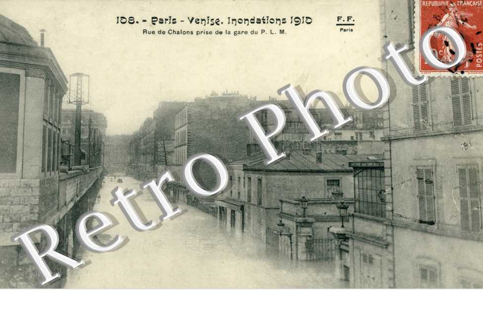 Inondations 1910, Rue de Chalons