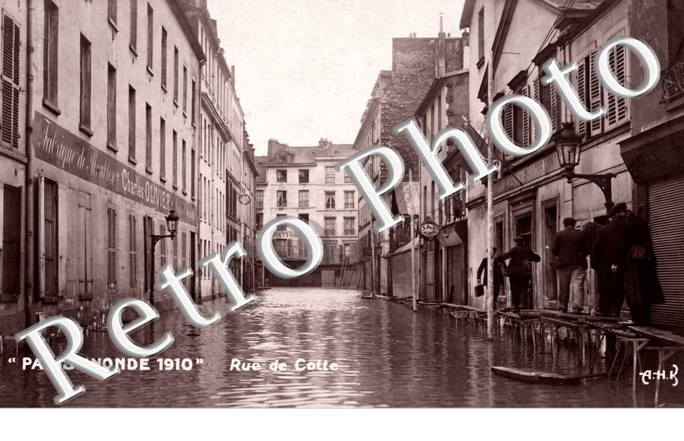 Inondations 1910, Rue de Cotte