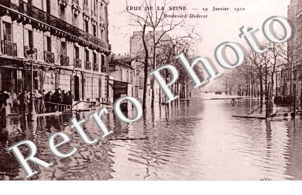 Inondations 1910, Boulevard Diderot