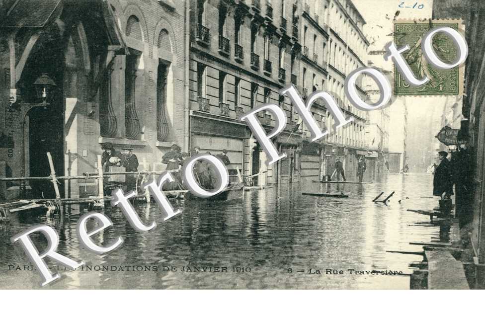 Rue Traversiere, Inondations de 1910