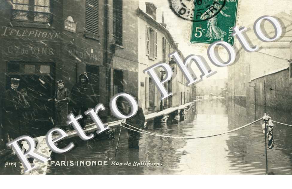 Rue de Bellievre, Inondations 1910