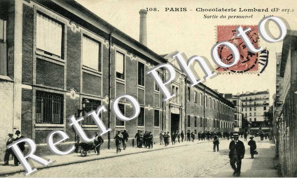 chocolaterie Lombard sortie du personnel Avenue de Choisy