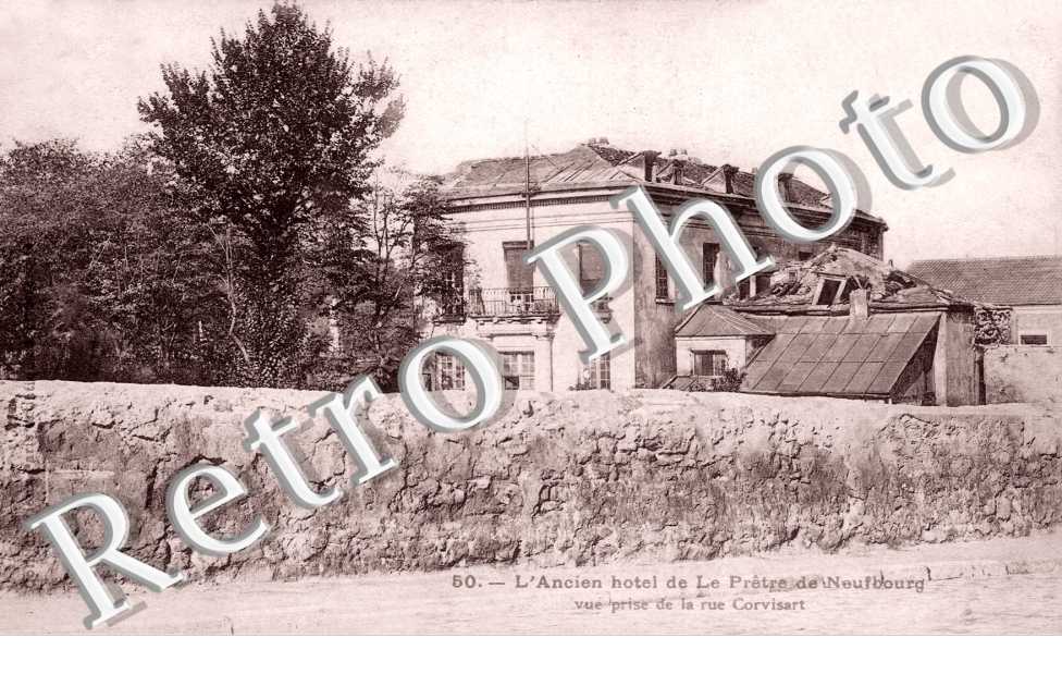 rue Edmond Godinee L'ancien Hotel de la Pretre de Neufbourg vue prise de la rue Corvisart