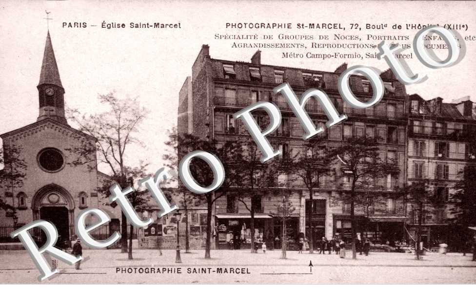 Eglise Saint-Marcel  Photographie Saint-Marcel 79 Boulevard de l'Hopital