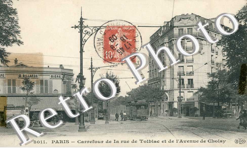 Carrefour de la Rue de Tolbiac et l'Avenue de Choisy - Tramway