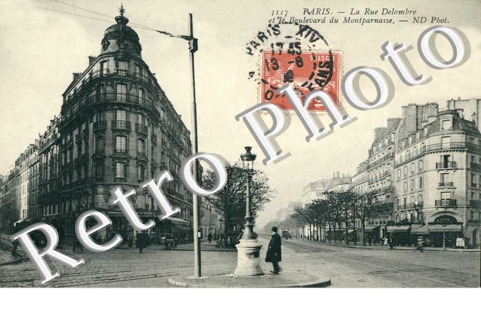 Rue Delambre et Boulevard de Montparnasse