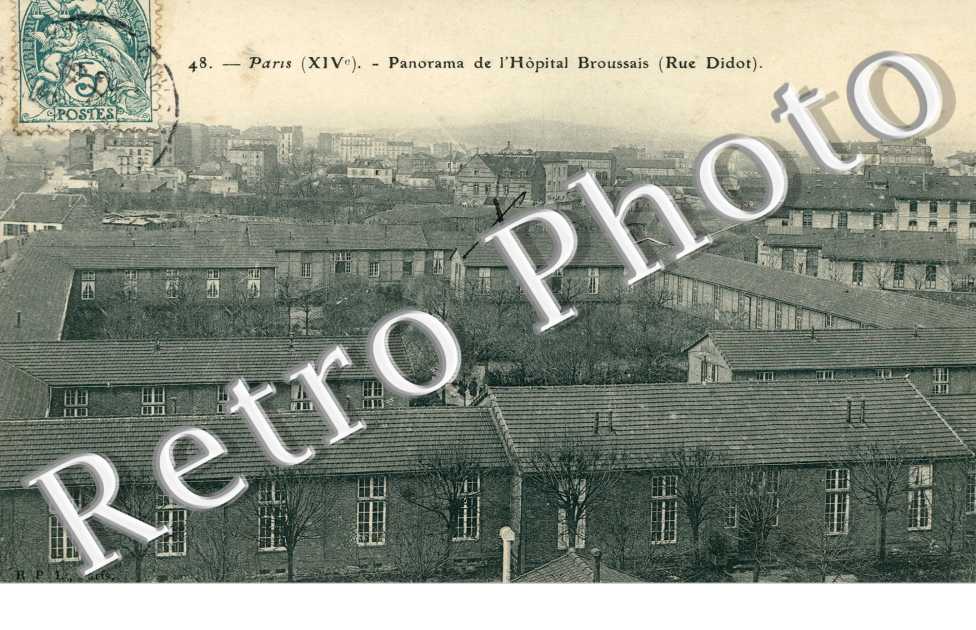 Panorama de l'Hopital Broussais, Rue Didot