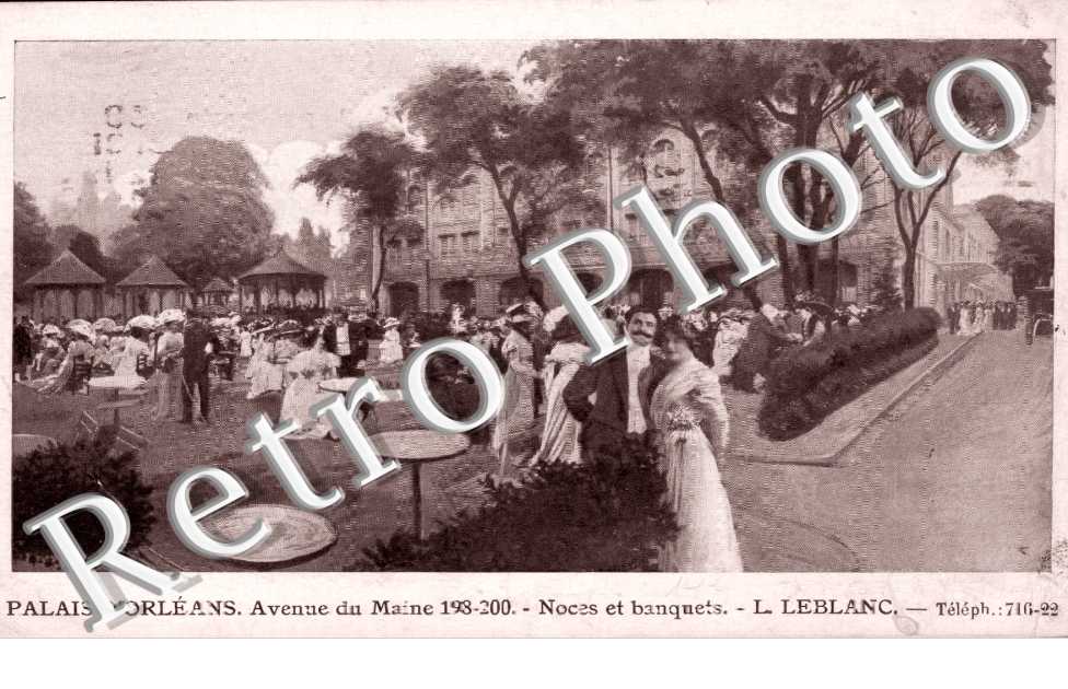 Palais d'Orleans, Avenue du Maine, Noces et banquets