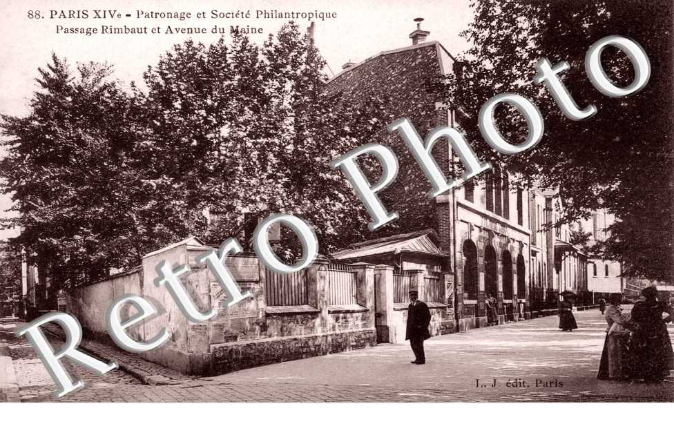Patronage et Societe Philantropique, Avenue du Maine et Passage Rimbaut