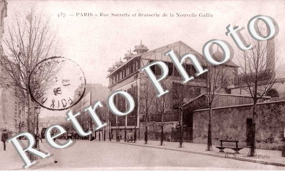 Rue Sarrette et Brasserie de la Nouvelle Gallia