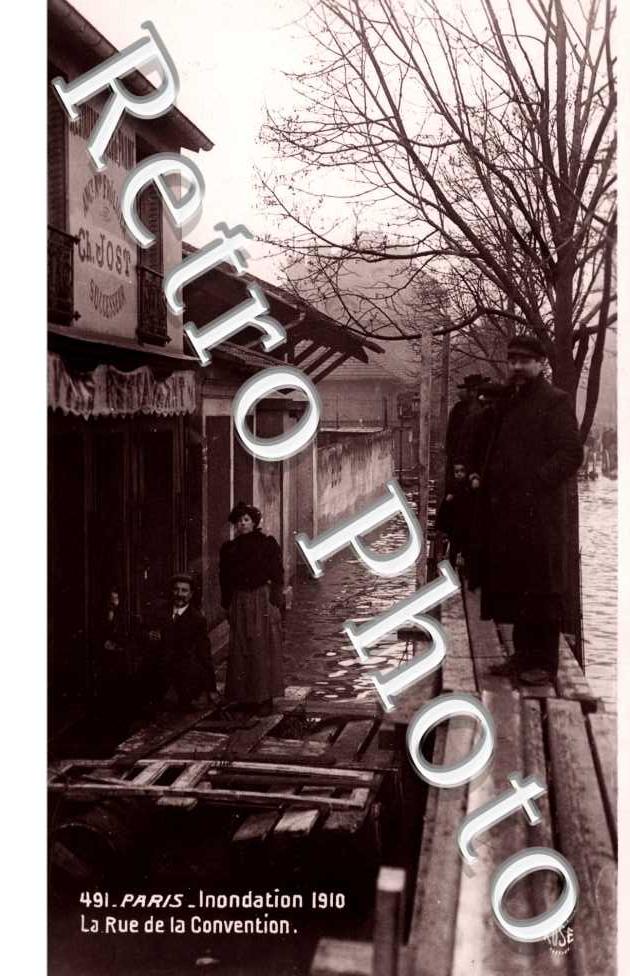 Inondations 1910, Rue de la Convention