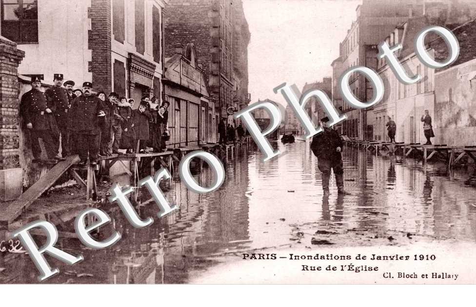 Inondations 1910, Rue de l'Eglise