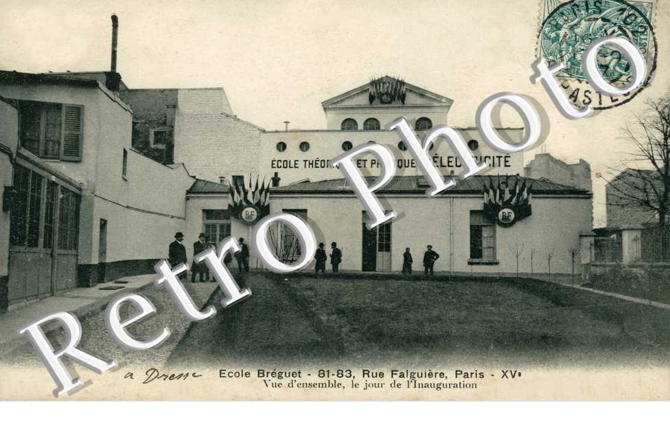 81-83 rue Falguiere Ecole Breguet, Vue d'ensemble, le Jour de l'Inauguration