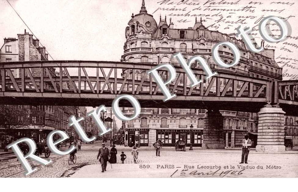 Rue Lecourbe et le Viaduc du Metro
