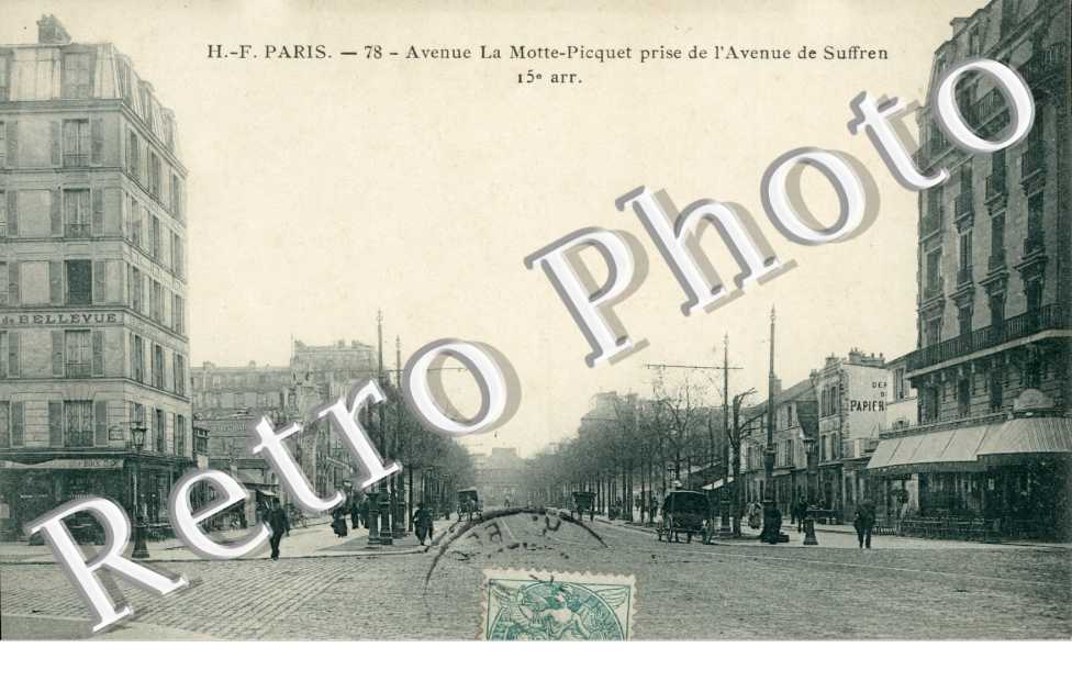 Avenue La Motte Picquet prise de l'avenue de Suffren