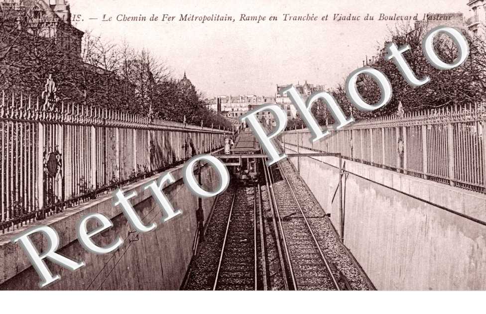 Metropolitain et viaduc du Boulevard Pasteur