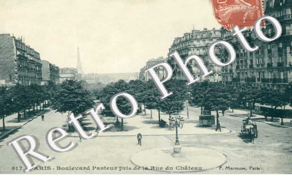 Boulevard Pasteur pris de la rue du Chateau