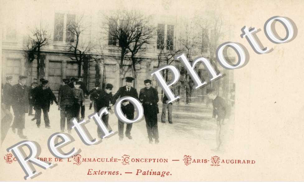 Rue de Vaugirard  Ecole Libre de l'Immaculee Conception, Patinage