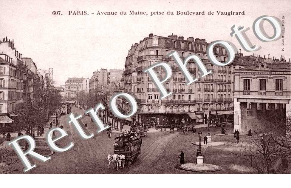 Avenue du Maine prise du boulevard de Vaugirard