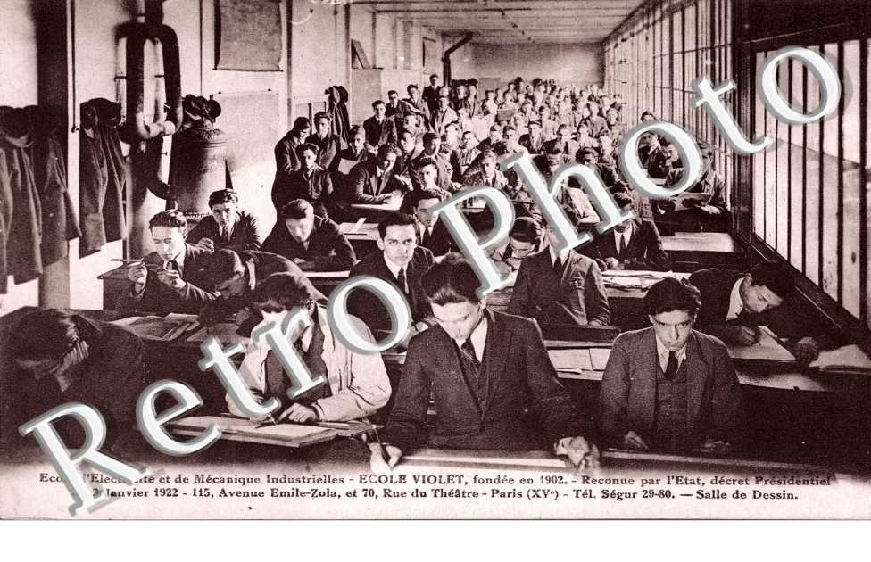 Ecole d'Electricite et de Mecaniques Industrielles, Ecole Violet, Salle de Dessin