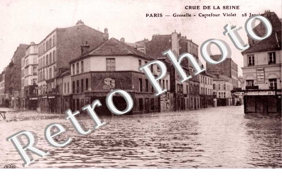 Crue de la Seine, janvier 1910, Carrefour Violet