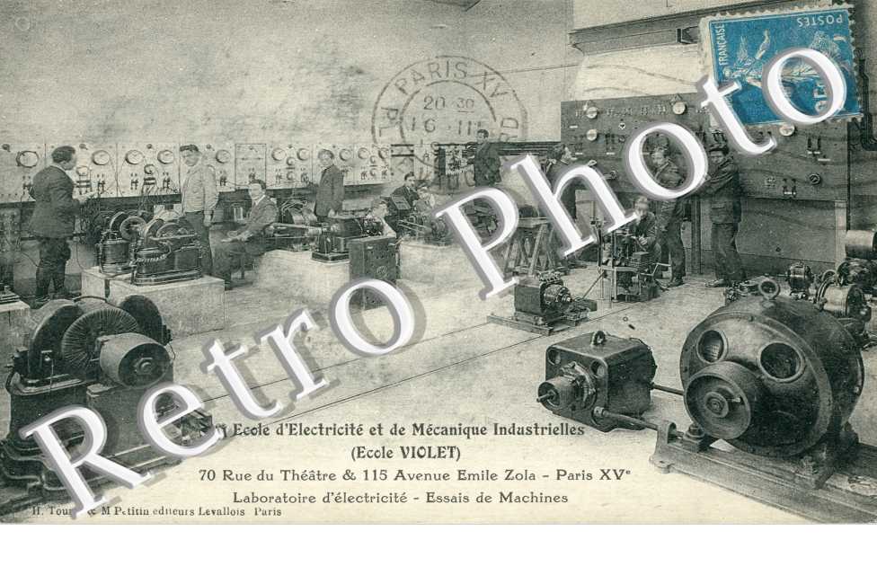 Ecole d'Electricite et de Mecanique Industrielles, Rue Violet, Laboratoire d'electricite