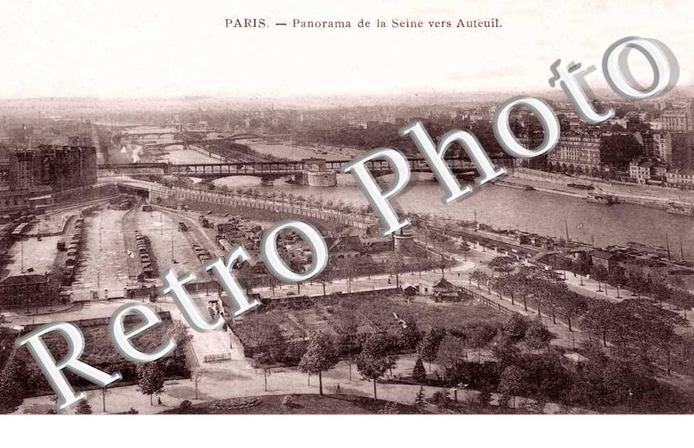 panorama de la Seine vers Auteuil