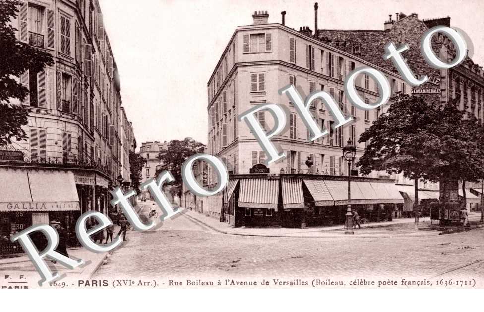 Rue Boileau a l'Avenue de Versailles